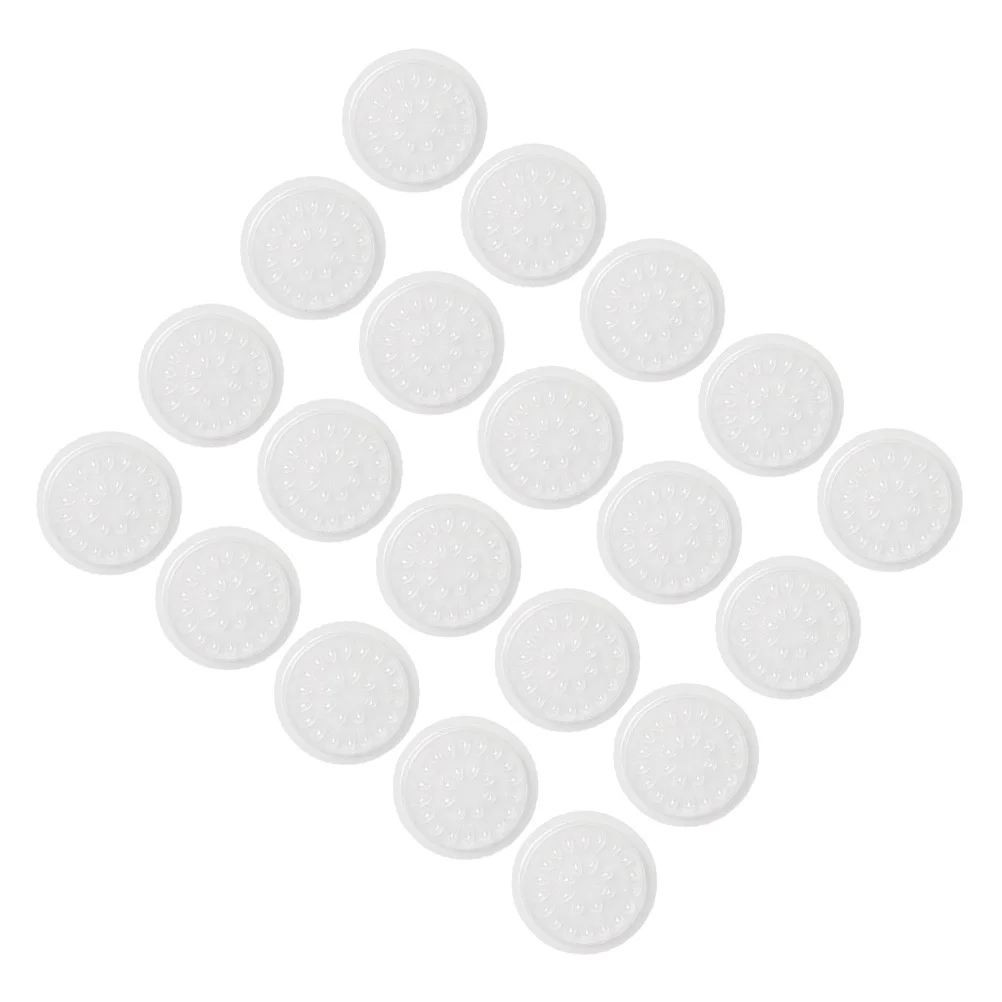 

20pcs Flower Pattern Glue Plates Abs Eyelash Extension Holder For Salon Beginners False Lash Grafting Tool Glue Container