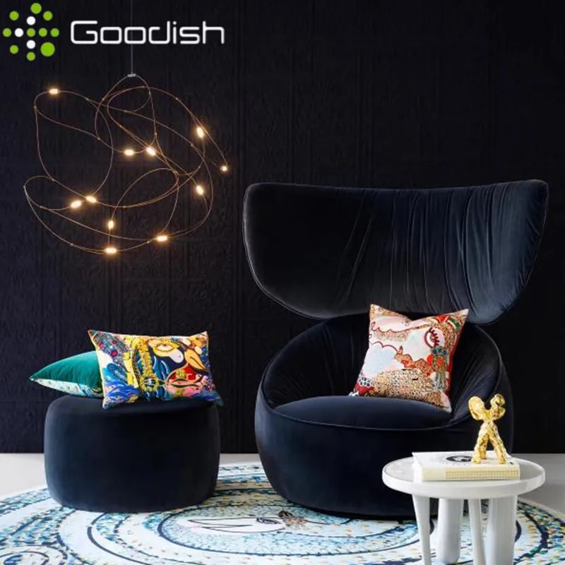 الشمال تصميم الحد الأدنى الفن مصباح الحديثة Quasar Led اليراع قلادة ضوء للفندق مطعم المعيشة ديكور المنزل الثريا