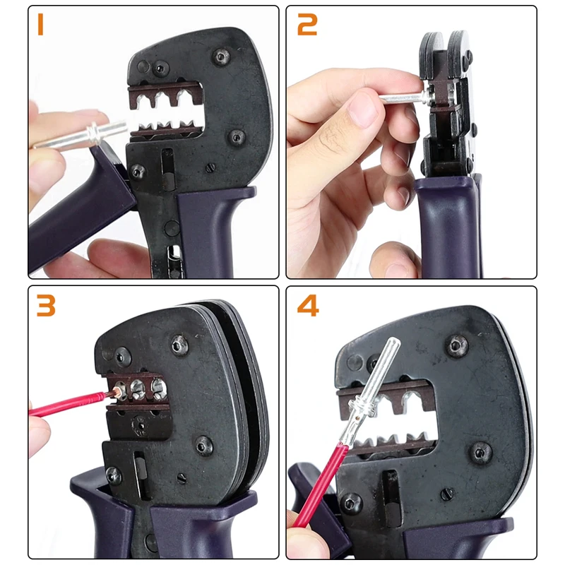 New energy /Heavy-duty starter terminal crimping pliers YEP-4610 6-10mm²/11-7AWG vertical crimping electrical YEFYM tools