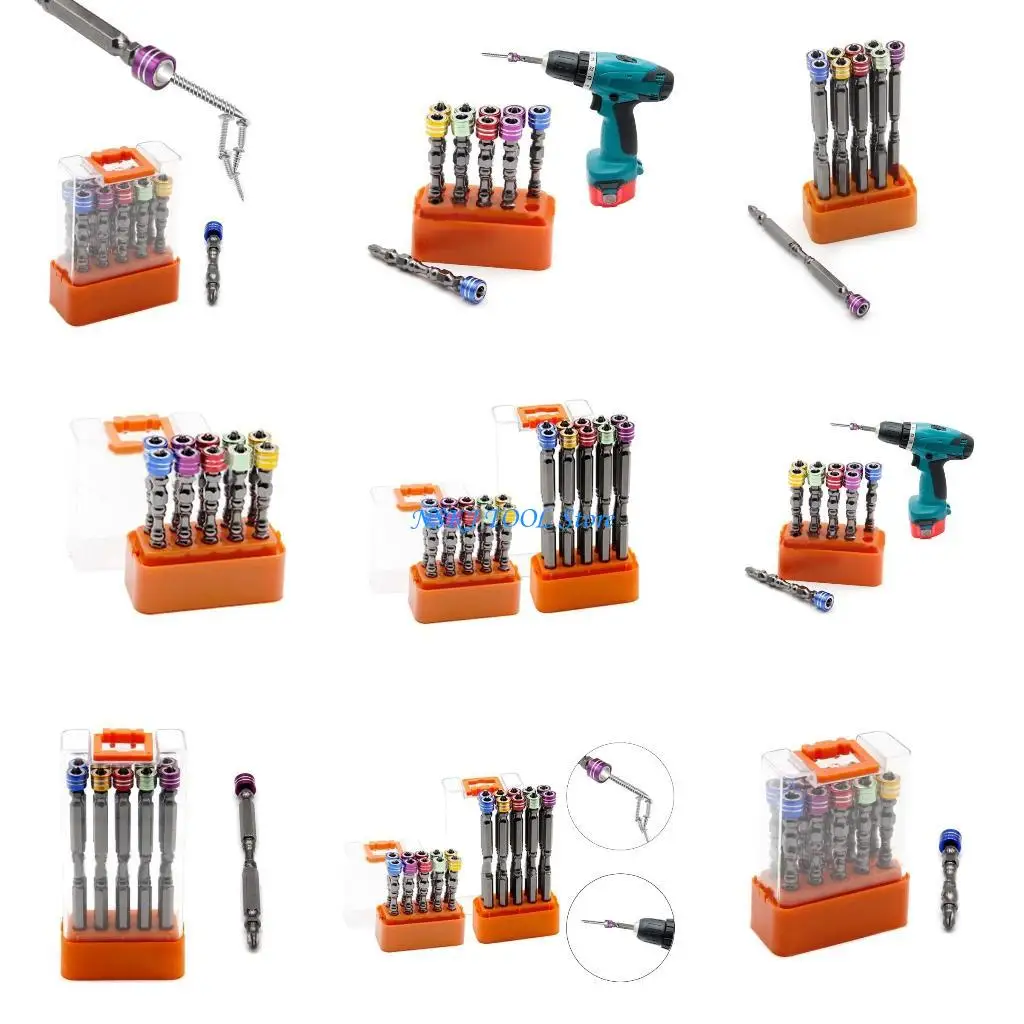 

L8RC 10Pcs Screwdriver Bit 65/150mm Electrician Screw Driver Bits Set