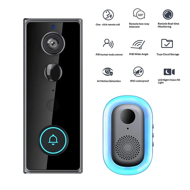 Peephole In The Door With Camera Door Video Peephole Family Security Doorbell HD Night Vision Anti Doorbells Smart Doorbell