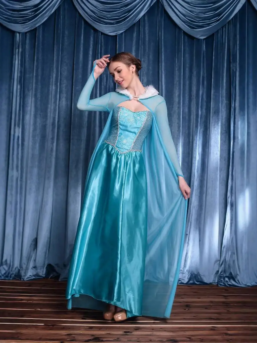 

Хэллоуин Эльза Принц Доктор Костюм Ледяной Косплей Женский Хлопковый Традиционный Этнический Сценический Костюм Весенняя Моя