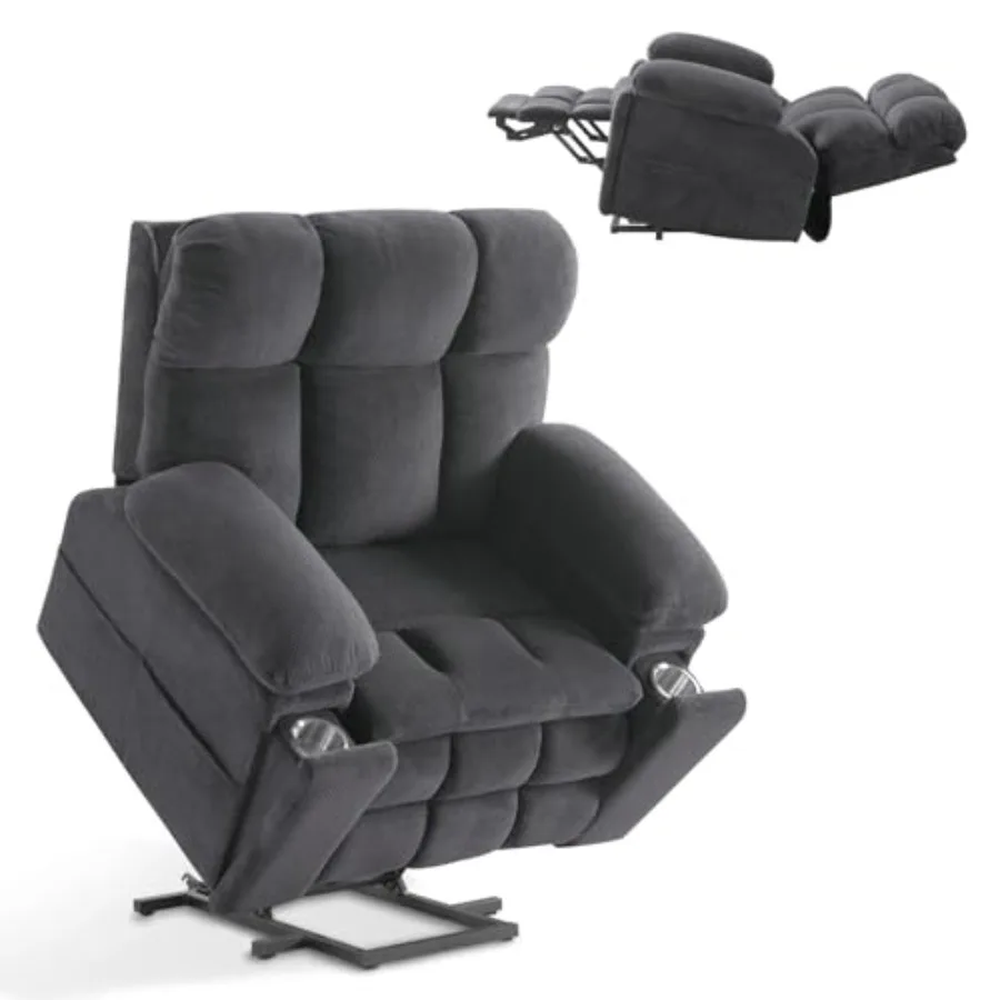 

Кресло-реклайнер с электроприводом для пожилых людей, двухмоторное, увеличенного размера, с подогревом и массажем, регулируемым подголовником, функцией полного раскладывания и нулевой гравитации