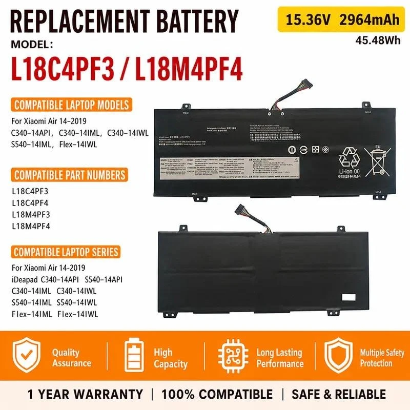 Applicable to Lenovo, Xiaoxin Air14-2019 L18C4PF3 L18C4PF4 L18M4PF4 battery