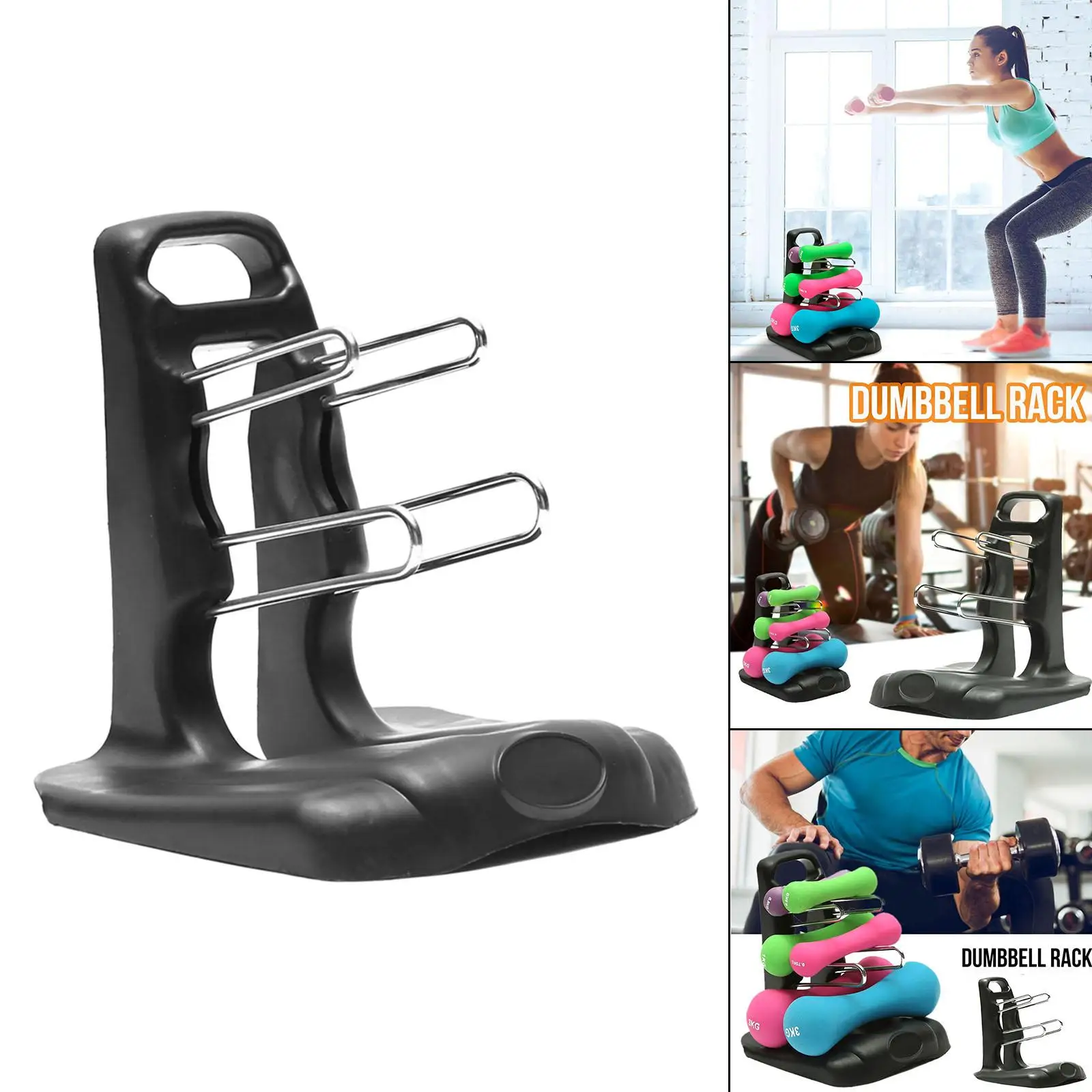 Dumbbell Rack Stand  Weight Stand Holds 6 Gym Dumbbells  for Dumbbells for Fitnessstudio zu Hause