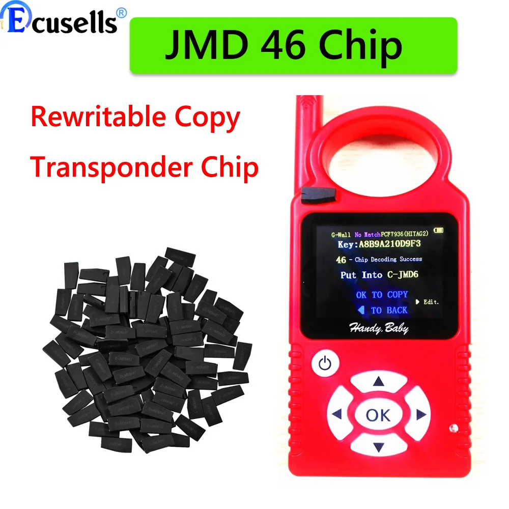 Original JMD 46 ID46 Chip for Handy Baby CBAY JMD Ebaby Key Programmer Blank JMD46 Rewritable Copy Transponder Chip