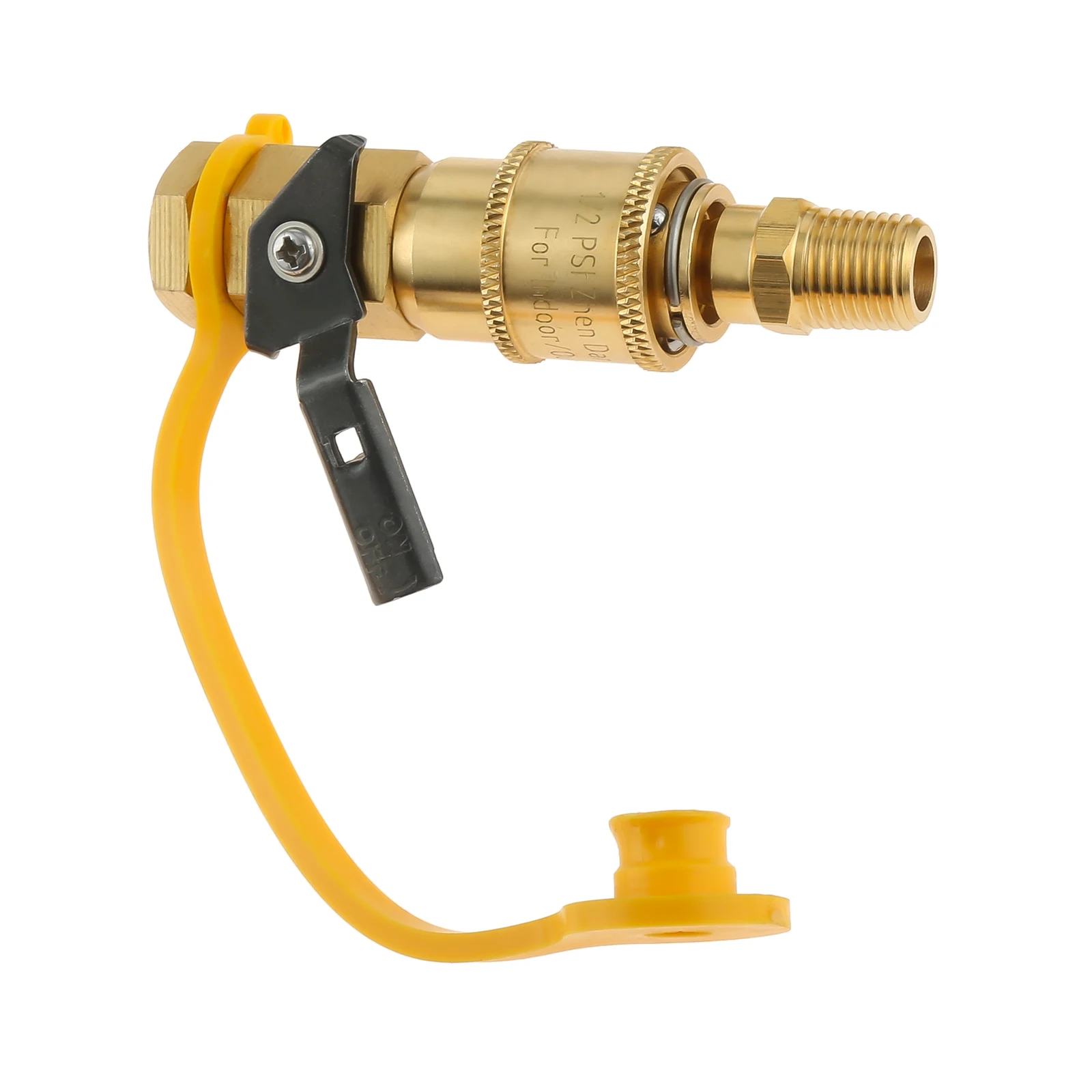 1/4 "RV بروبان سريع تركيبات توصيل طقم محوّل نحاس إيقاف صمام & تدفق كامل قابس 3/8" أنثى مضيئة 1/4 "أنثى & ذكر NPT