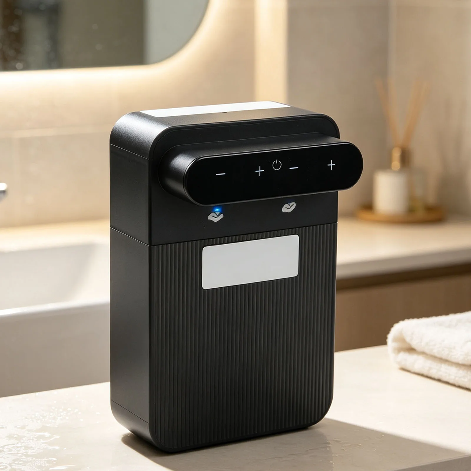 Adjustable Soap Output Liquid Infrared Sensing Dispenser Dual-Head Soap Dispenser 9-Speed Adjustment Easy Refilling