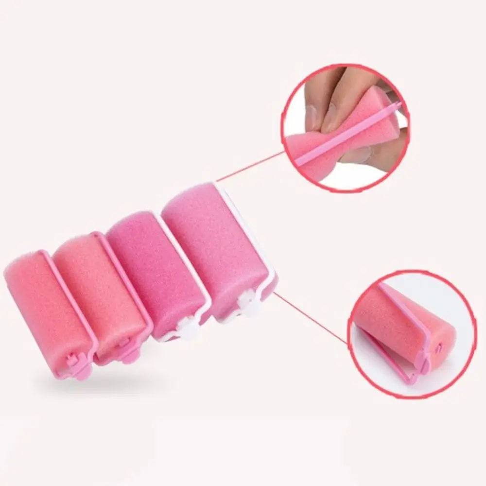 Random Colors 6-14pcs Twist Curls Tool DIY Curls Hair Salon Hair Curlers Hairdressing Kit Sponge Foam Cushion Hair Rollers