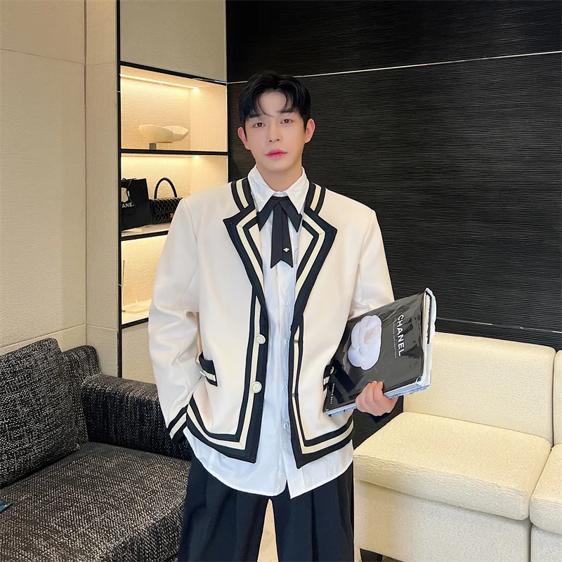 

Корейская молодежная мужская куртка-ветровка в стиле casual: модный дизайн, шикарный вид, популярная модель для весны, осени и зимы