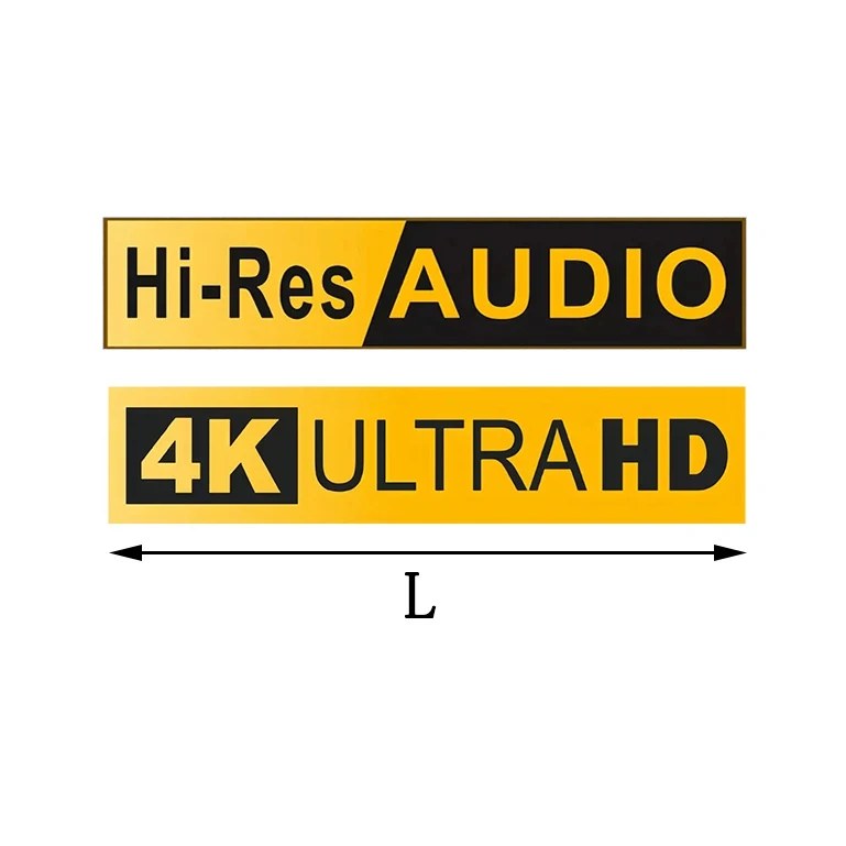 4K Ultra HD & Hi - Res Audio for Car Stickers Motorcycle / Car Side Window Decor Stickers - Visual Appeal
