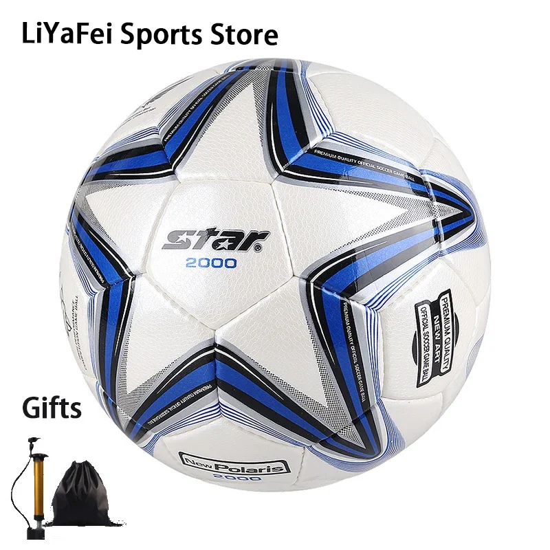 

Star Footballs Size 5 Indoor Outdoor Soccer Balls Match Training Futsal Balls for Youth Adults High Quality Free Gifts