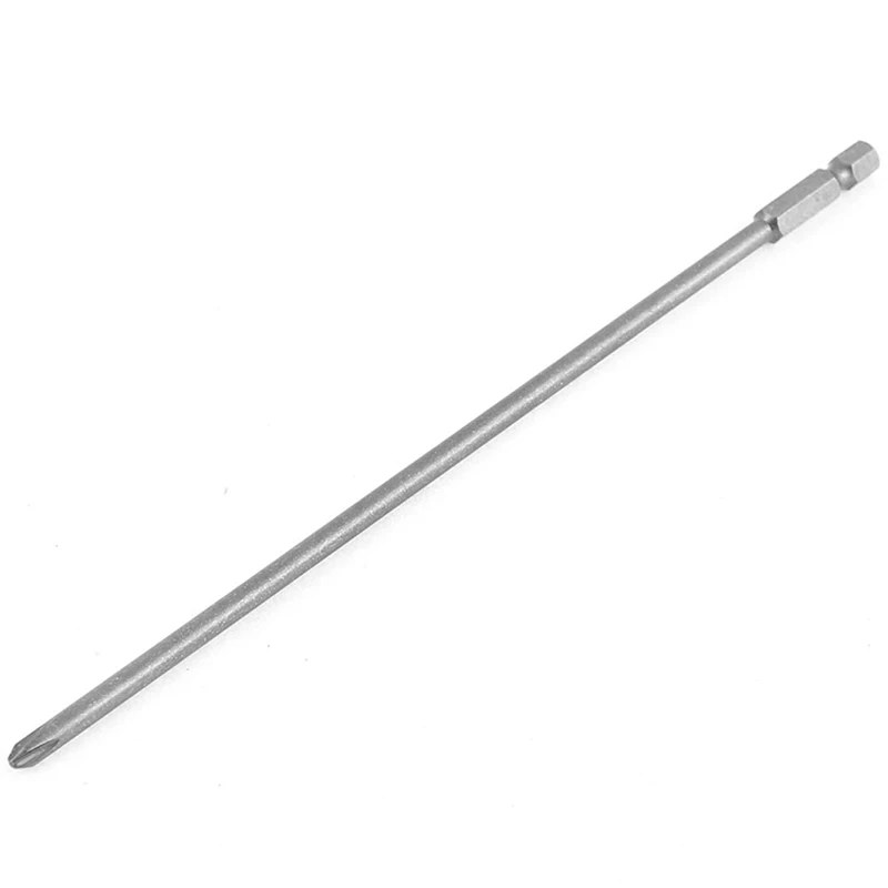 Imagem -03 - Uxcell 200 mm Longo Ph2 Phillips Chave de Fenda Elétrica Magnética Bit Hex Shank 4.5 mm Cabeça Cruz Parafuso Driver Bit Braço Longo