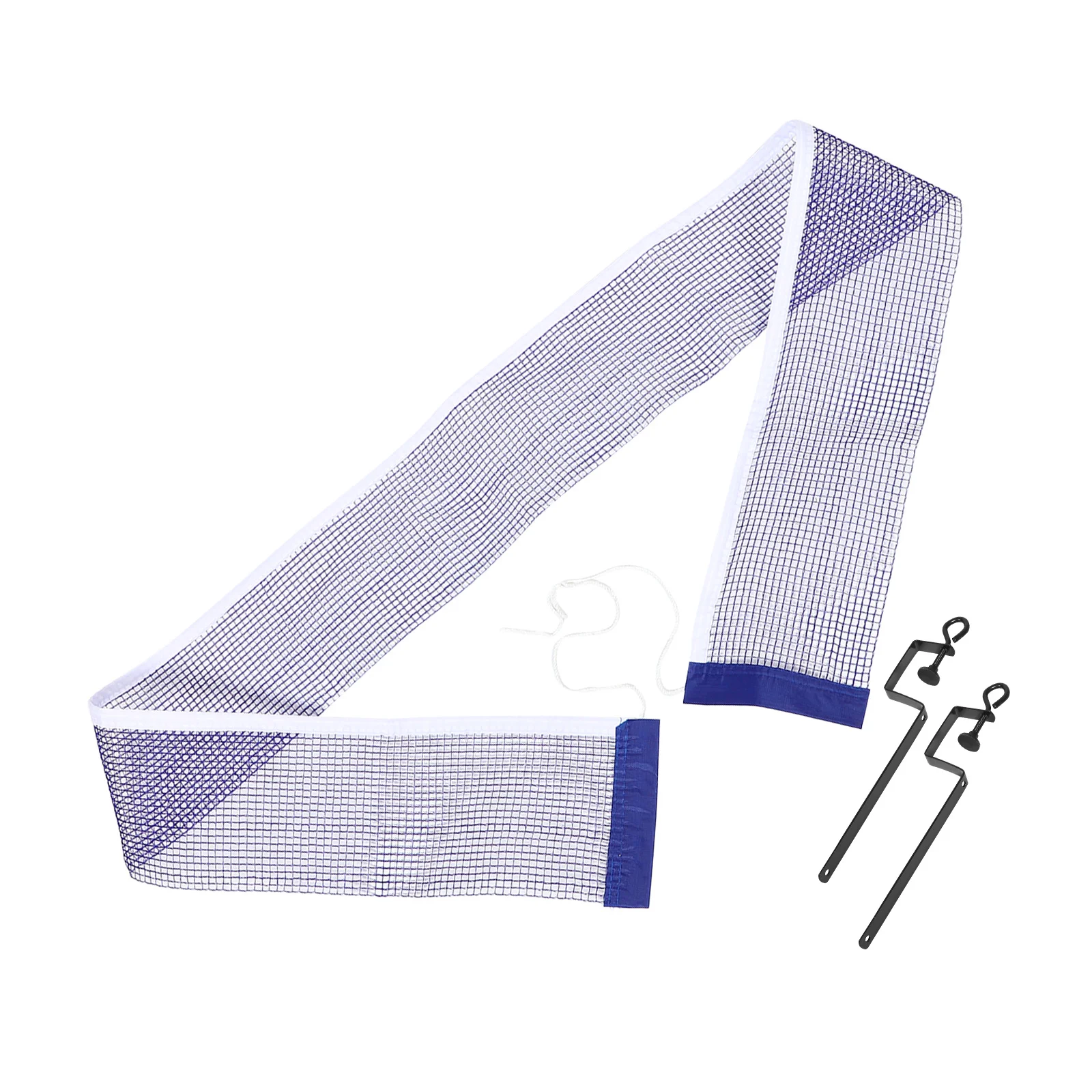 شبكة تنس الطاولة ومجموعة ما بعد قابلة للسحب لأي طاولة بإطار حديدي قوي، معدات ممارسة التدريب سهلة الإعداد