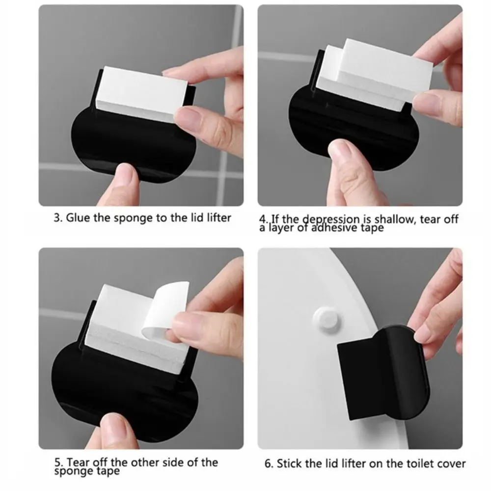 Sanitary Toilet Accessories Avoid Touching Closestool Bathroom Lifting Device Toilet Seat Handle Lid Lifter Toilet Lid Handle