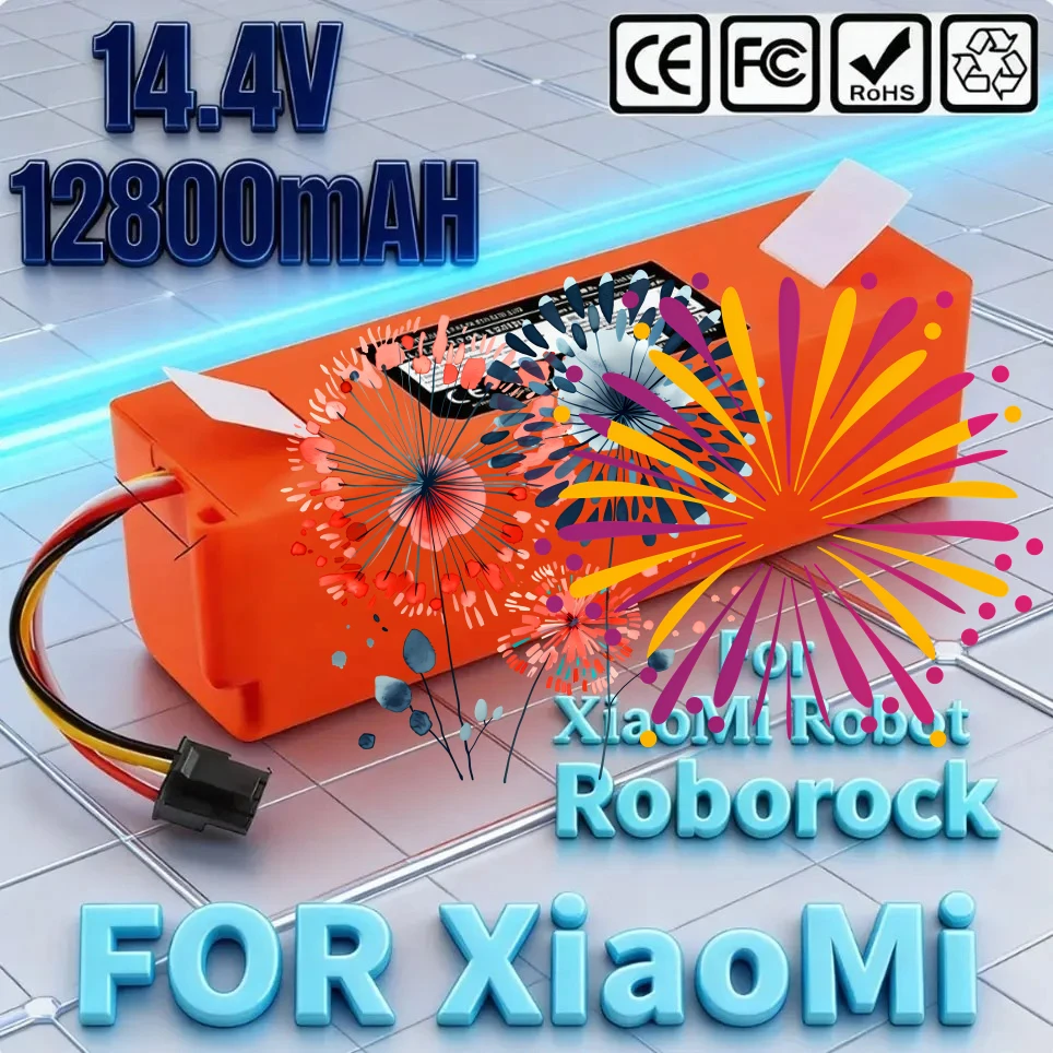 

Аккумулятор литий-ионный 14.4В для робота-пылесоса Xiaomi Roborock S50 S51 S55, запасная часть, 2026 год