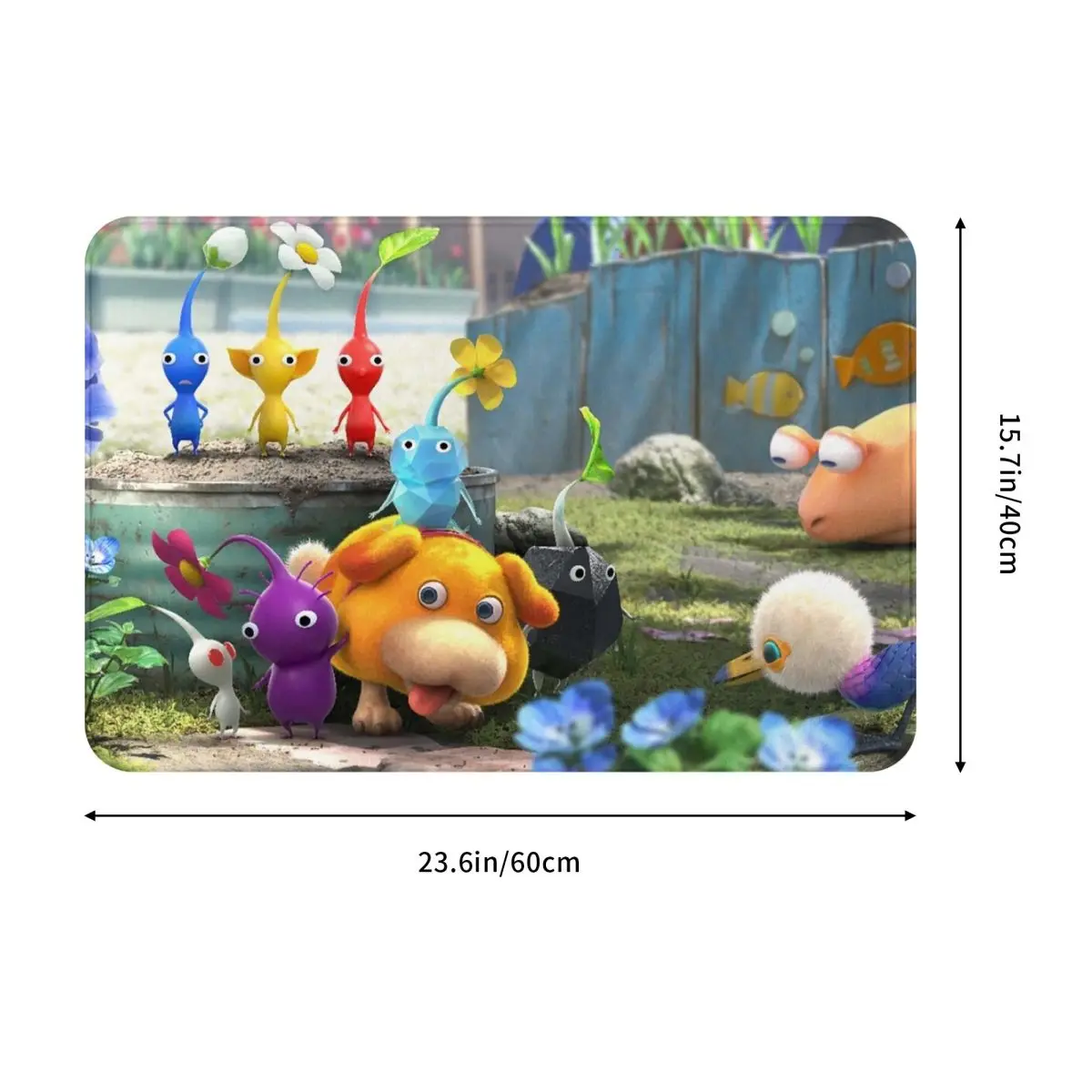 Pikmin Doormat Absorbent Mat Carpet Rug Kitchen Entrance Home Floor Mat for Balcony Footpad Mats
