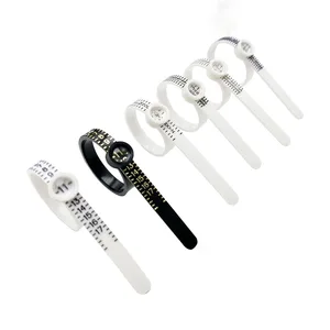 Anel com lupa, medição com anel, régua macia, círculo de tamanho de plástico, filtro de tamanho, durável 10 principais vendas porta alianças de vidro - №1