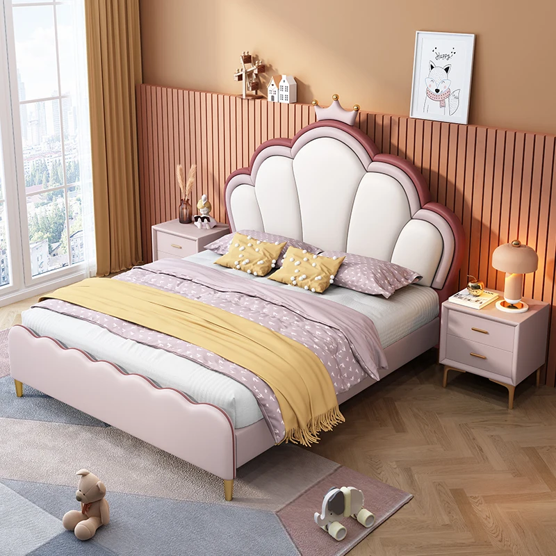 Floor Bedroom Children Beds Massage Princess Loft Sofa Wood Sleeping Children Beds Teenager Camas De Dormitorio Furnitures