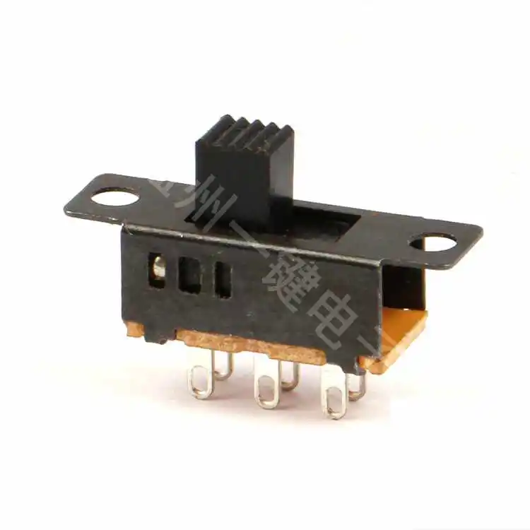 50PCS/SS-23D32 (2P3T) Double row six-pin 3-speed toggle switch 7.4 * 23.2 6-pin vertical slide switch