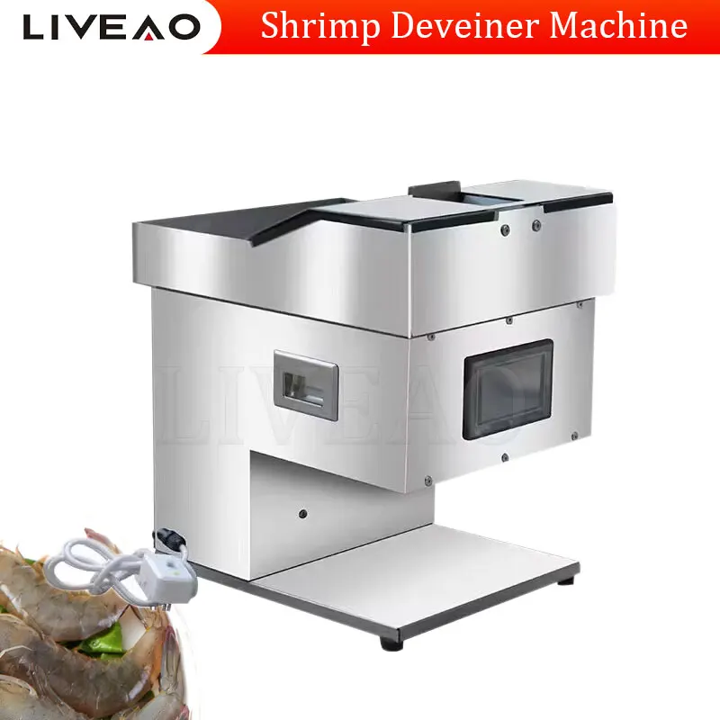 

Stainless Steel Cutting Machine Shrimp Line Removing Machine Prawn Shrimp Back Opening Machine