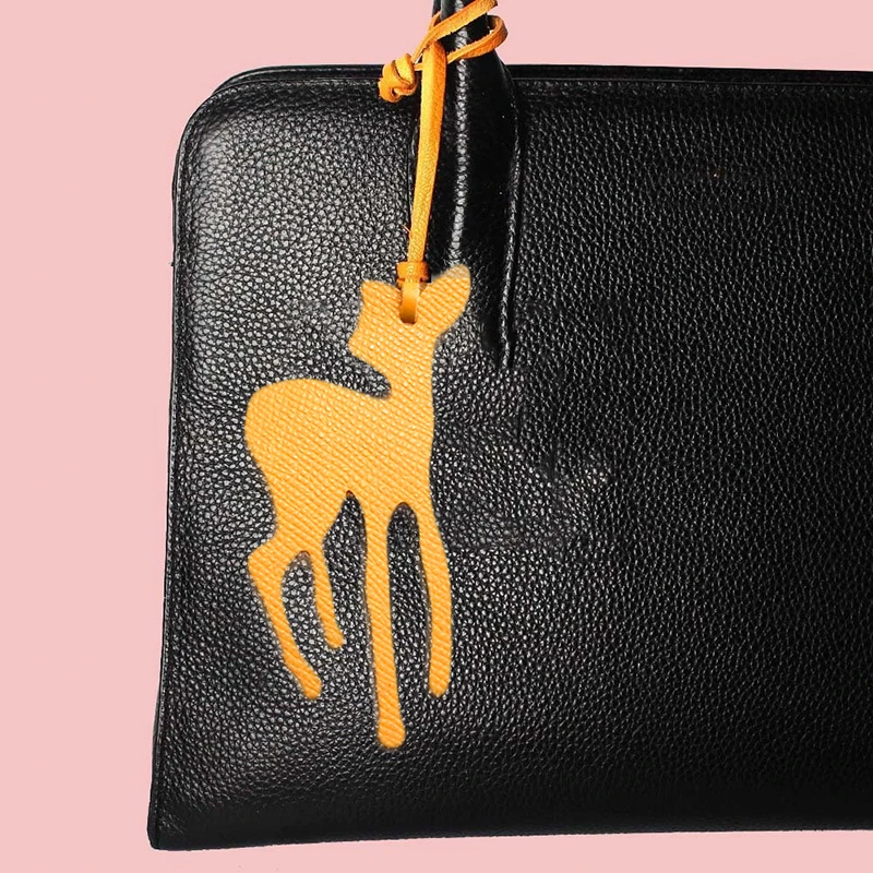 Nuova pelle alla moda carino creativo personalizzato fulvo portachiavi signore zaino ciondolo borsa da donna accessori di fascino