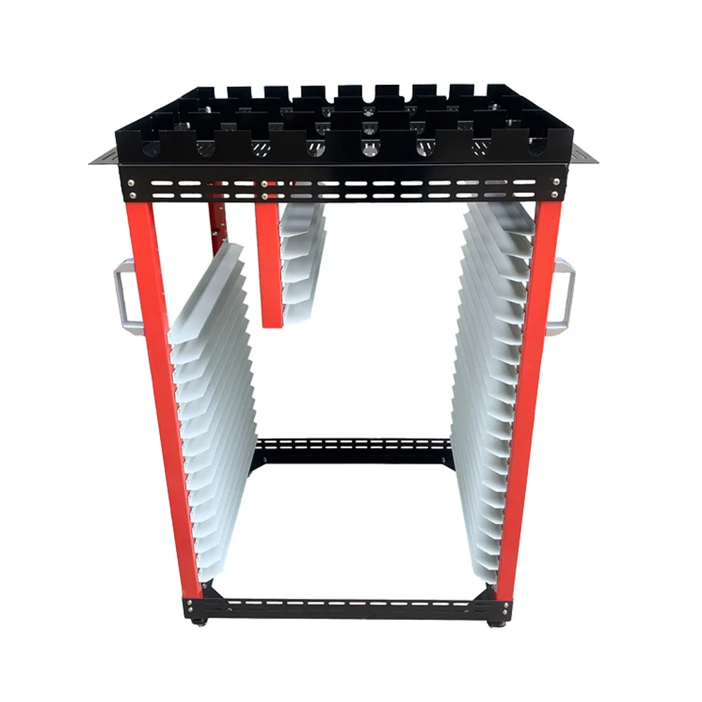 

20 Screens Multi-function Silk Screen Printing Frame Rack Cart Screen Drying Equipments