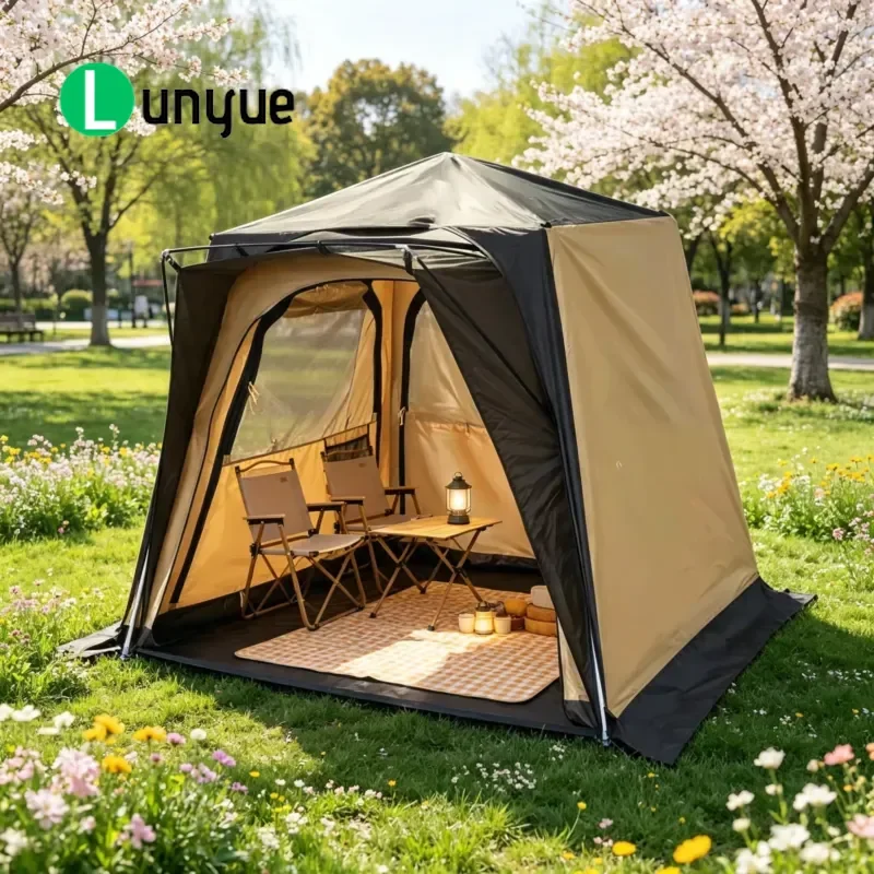 All Weather Self Pitched Tent Portable Family Camping Tent Outdoor Practical Shelter for Campsites Hiking Travel Easy Setup