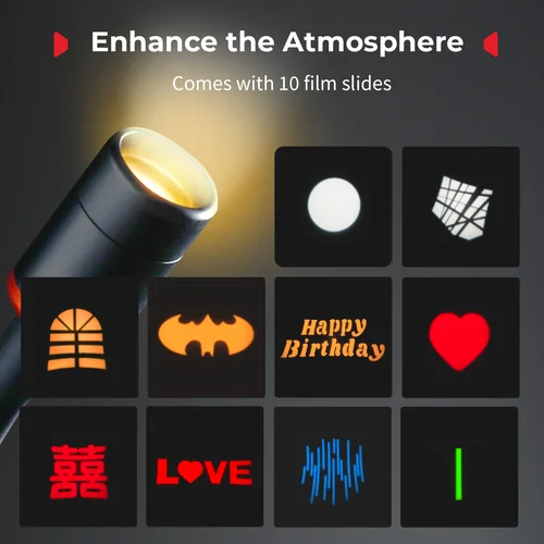 Imagen 2 del producto SmallRig RM 03 Macro fotografía luz LED 5 colores con difusor, foco Barndoor de cuatro hojas animación de parada de movimiento a prueba de viento