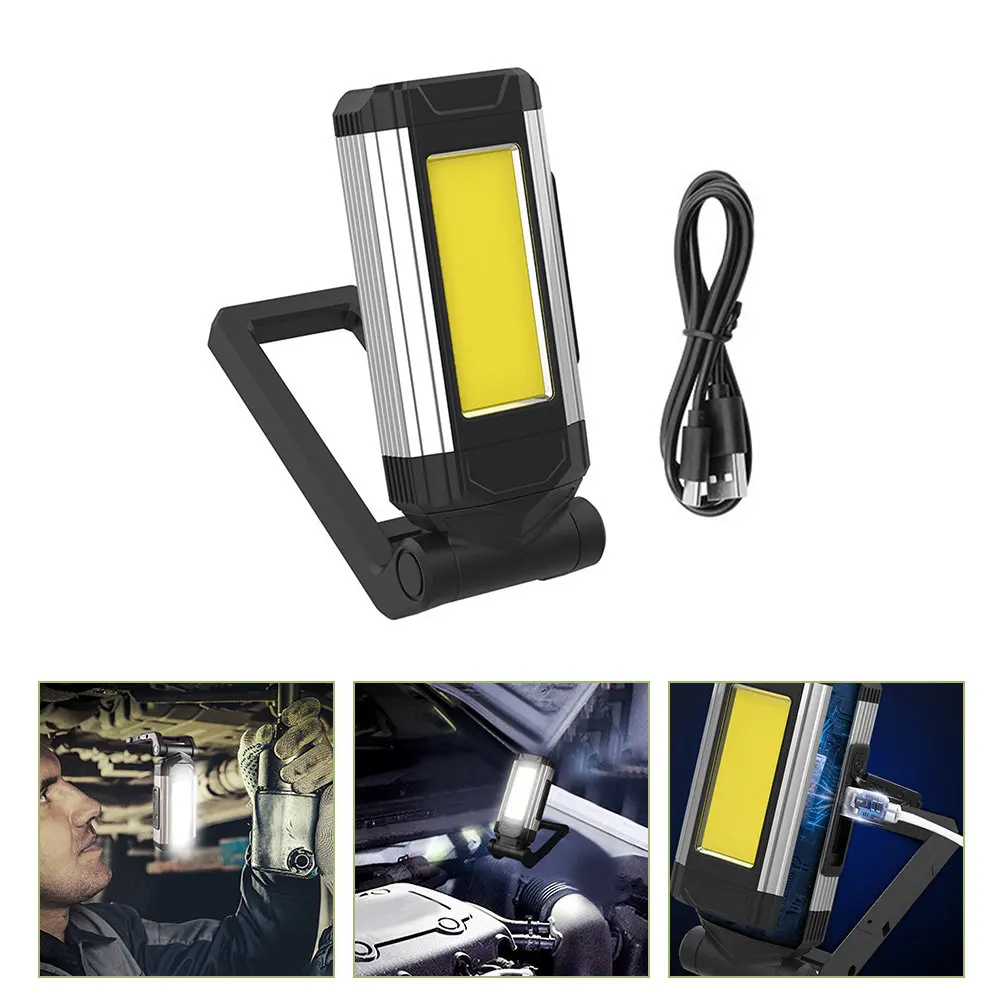 

Professional USB Rechargeable Work Light with Built-in Magnet Flood Illumination Portable Emergency Lamp for Vehicle Repair