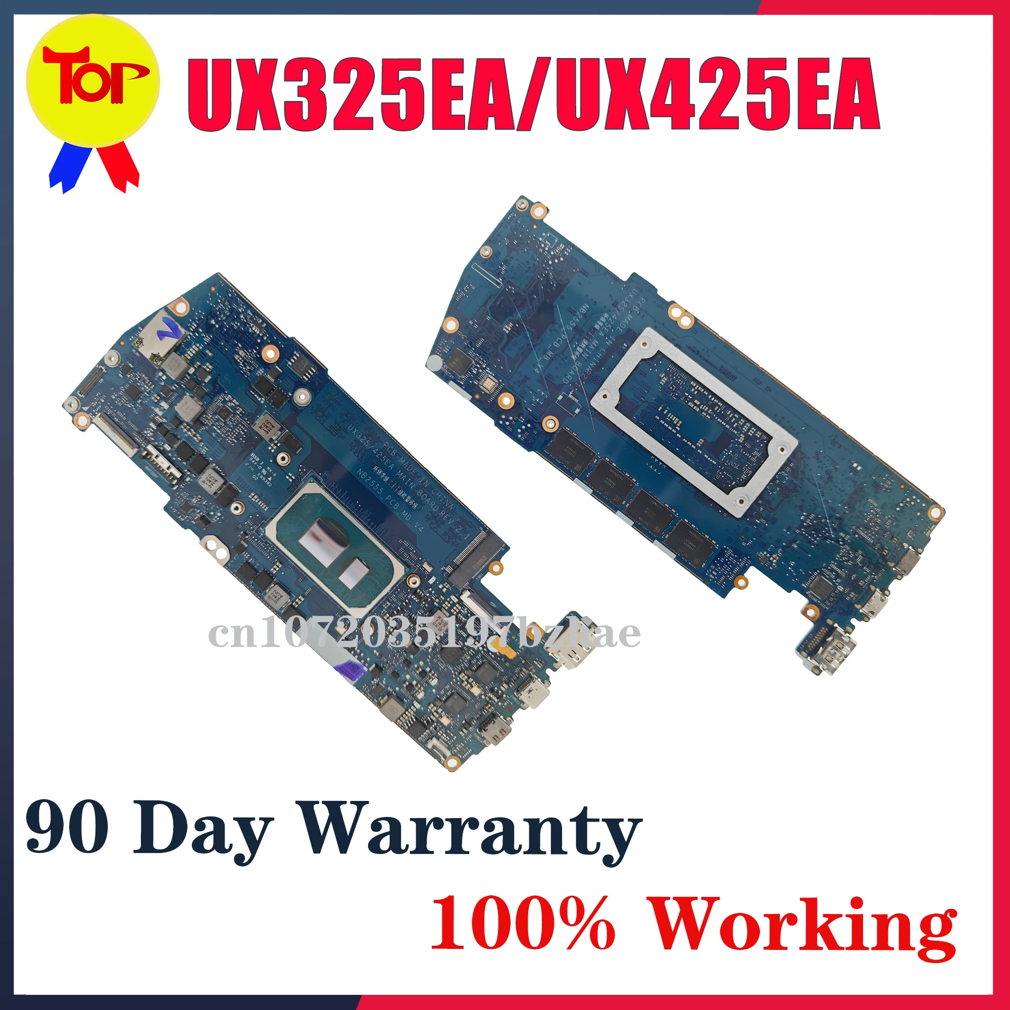 KEFU UX325/UX425EA para la placa base del ordenador portátil Asus ZenBook 14 13 UX425EA con i5 i7 11th CPU y placa base de 8GB/16GB-RAM prueba de 100% Ok