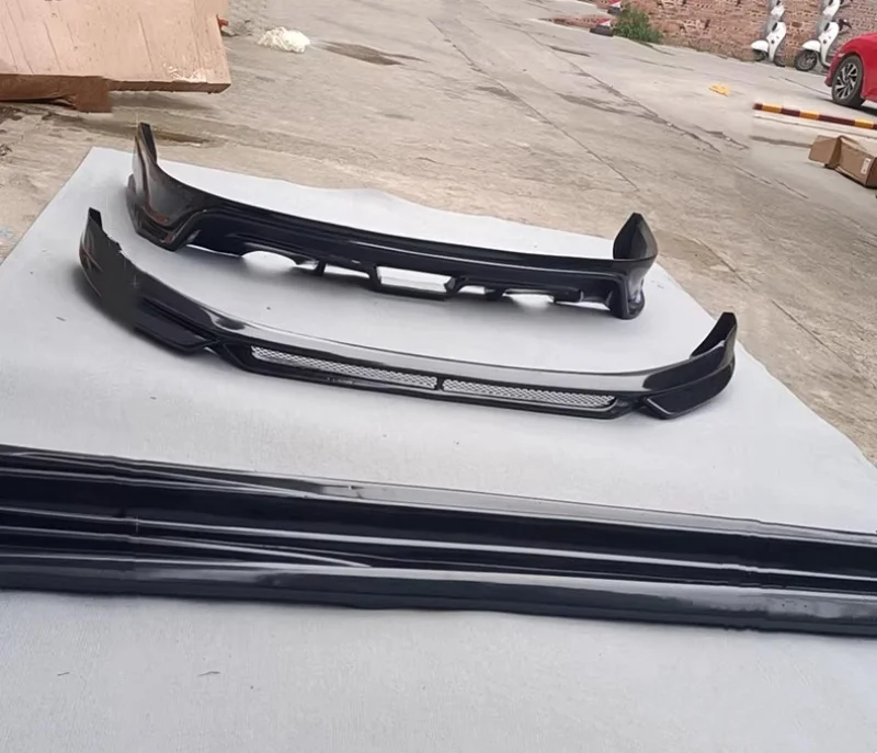 Unpainted Car Kit For Skoda rapid 2013-2016 modified front shovel side skirt rear lip auto accessories