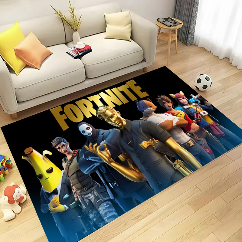 FORTNITED Tapijt antislip Badkamer Tapijt Hot Game Rechthoek Flanel Badmat Anime Cartoon Keuken Woonkamer Deur Tapijt geschenken