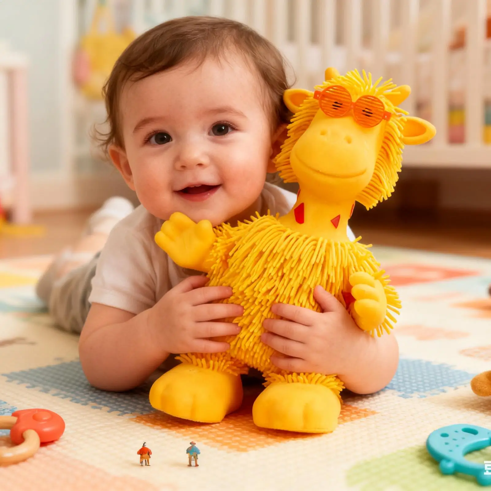 لعبة دمى الرقص اللطيفة على شكل زرافة دمى ناعمة مع موسيقى للأطفال والأطفال في المنزل وعطلات ما قبل المدرسة وعيد الميلاد #4