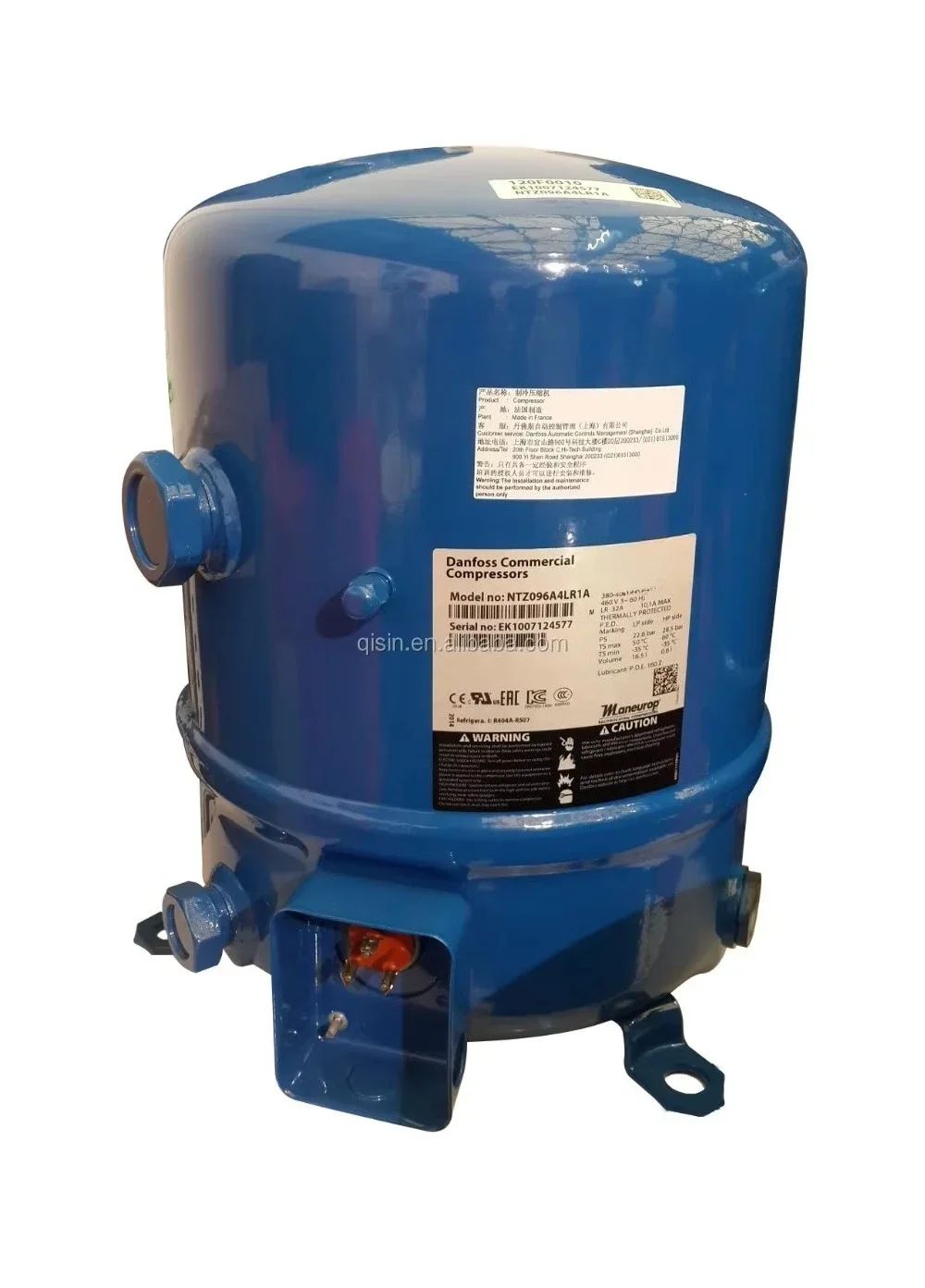MTZ1160HW4AVE Reciprocating Compressor for Air Conditioner & Refrigeration Spare Parts for Original Maneurop