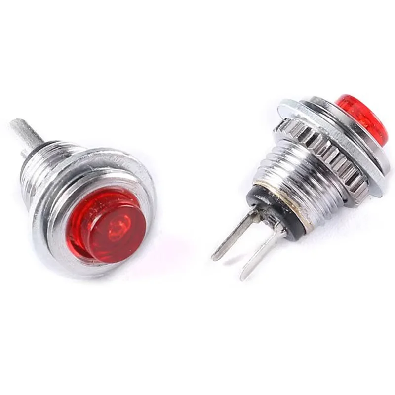 5/20/100PCS DS-101 8mm Mini ON/OFF Push Button Switch  Lockless Momentary Reset Micro Normally Open Switch 2Pin