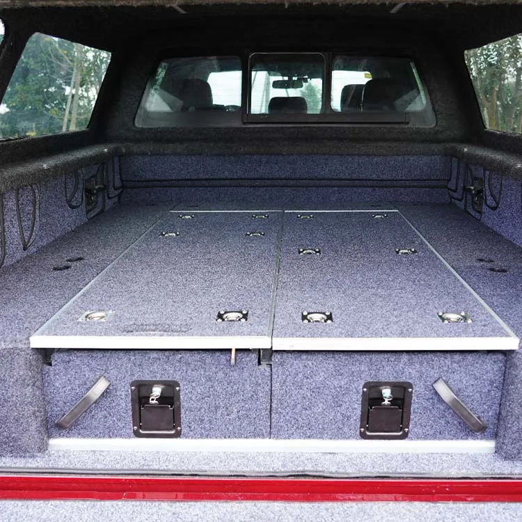 Truck Accessories Galvanized Sheet Drawer Slide Black Storage Drawer System Drawer 4x4 System