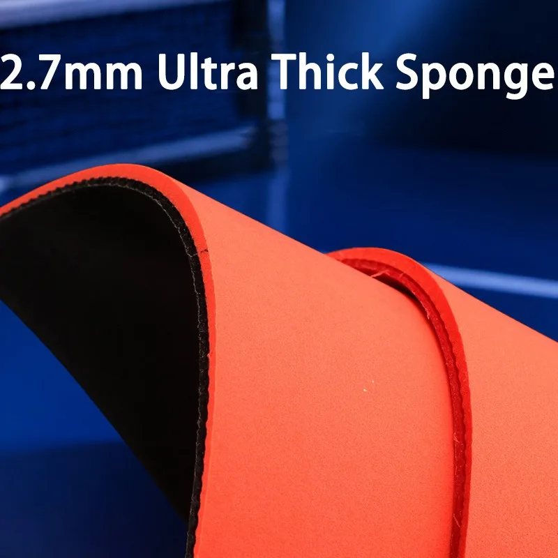 TUTTLE 27 Table Tennis Rubber Sheet Pimples in with 2.7mm Ultra-Thick High-Elasticity Sponge Ping Pong Rubber ITTF Approved