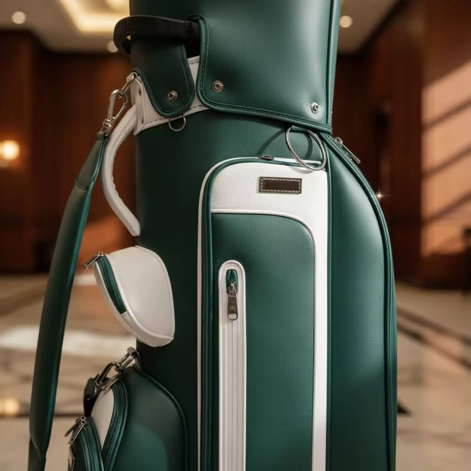 Golf Bag with Retractable Handle Wheeled Golf Cart Bag with Wheels Long-Lasting Premium for Golfers
