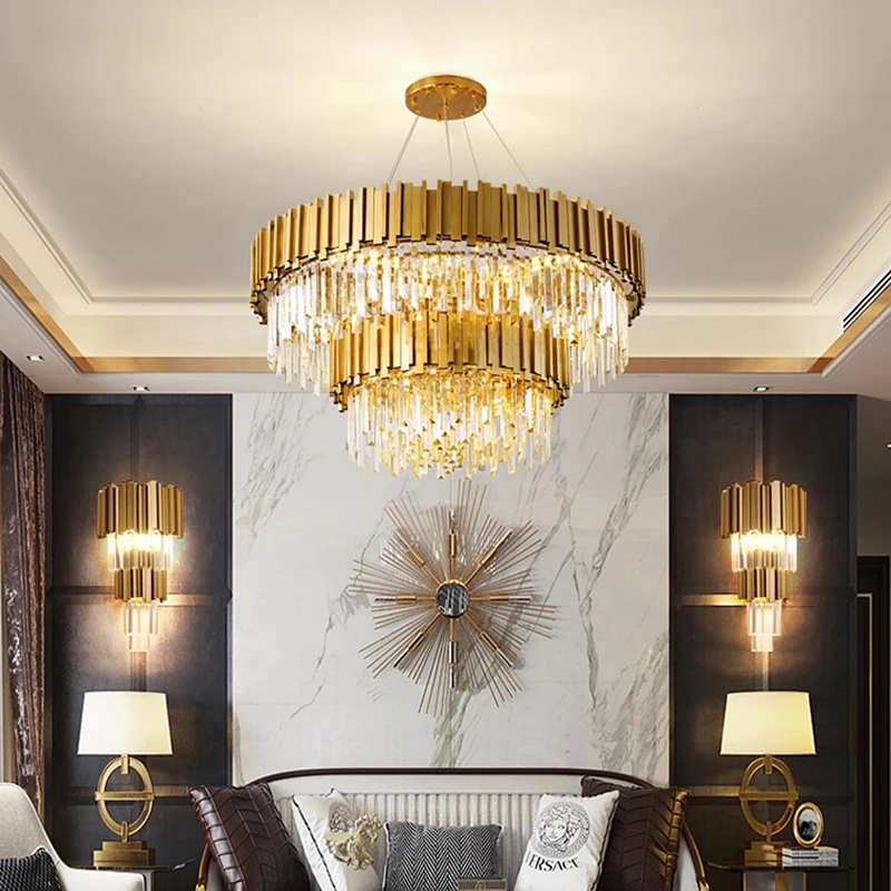 

Современная хрустальная лестничная люстра, внутреннее освещение, потолочный светильник, подвесной светильник, светодиодные люстры для гостиной, внутреннее освещение