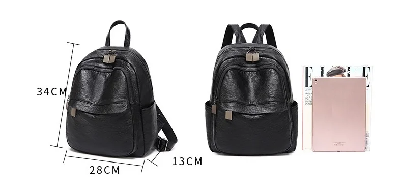 Women Backpacks Leather Female Travel Shoulder Bag High Quality Fashion for School Bags C1136