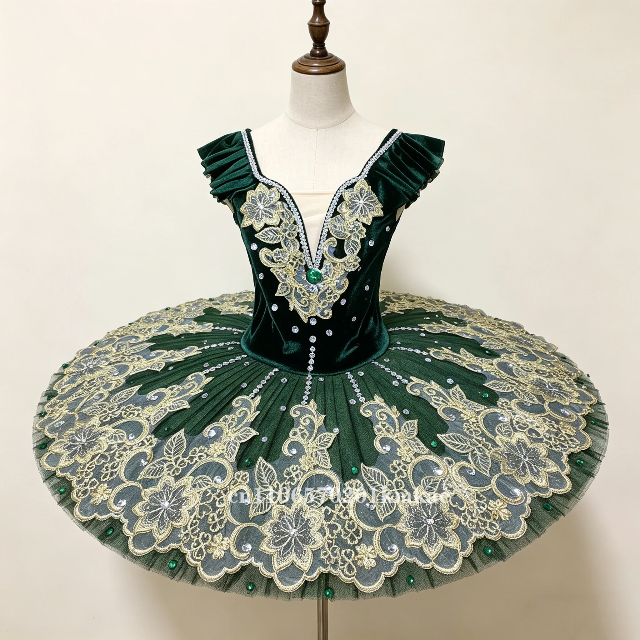 robe-tutu-de-ballet-verte-broderie-florale-doree-et-strass-etincelants-haut-en-velours-doux-pour-ballerine-adulte-tenue-de-scene