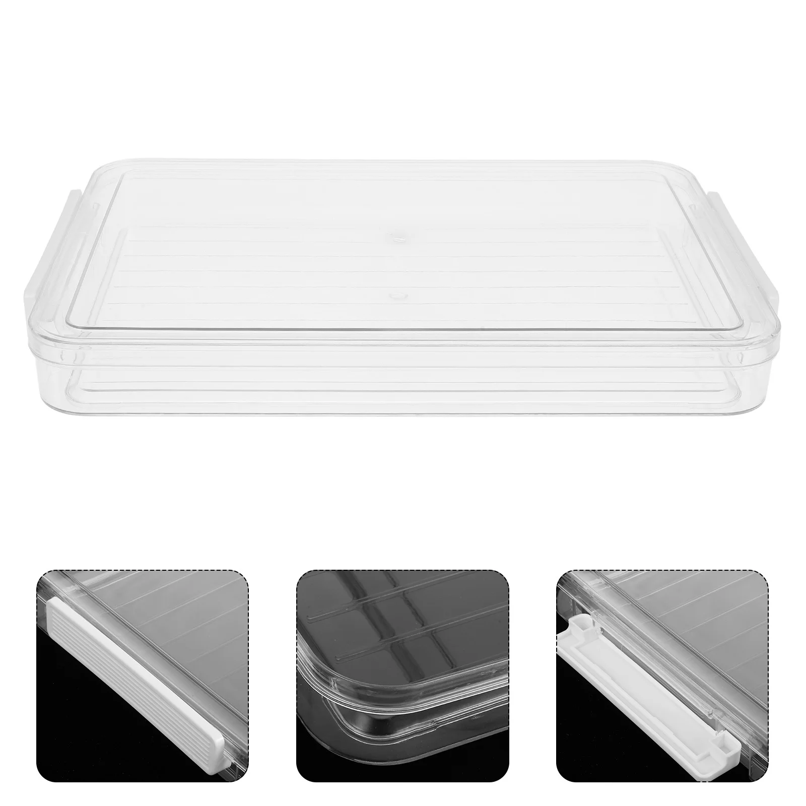 

2 pcs A4 File Organizer Stackable Transparent Pet Document Storage Dustproof Moisture Resistant Large Capacity Paper Holder For