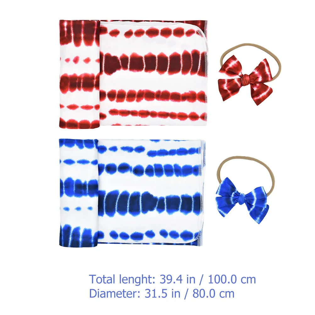 2 مجموعة الطفل عقال مجموعة الوليد التفاف بطانية الرضع صور قماط خفيفة الوزن تنفس البوليستر دنة لاستحمام الطفل