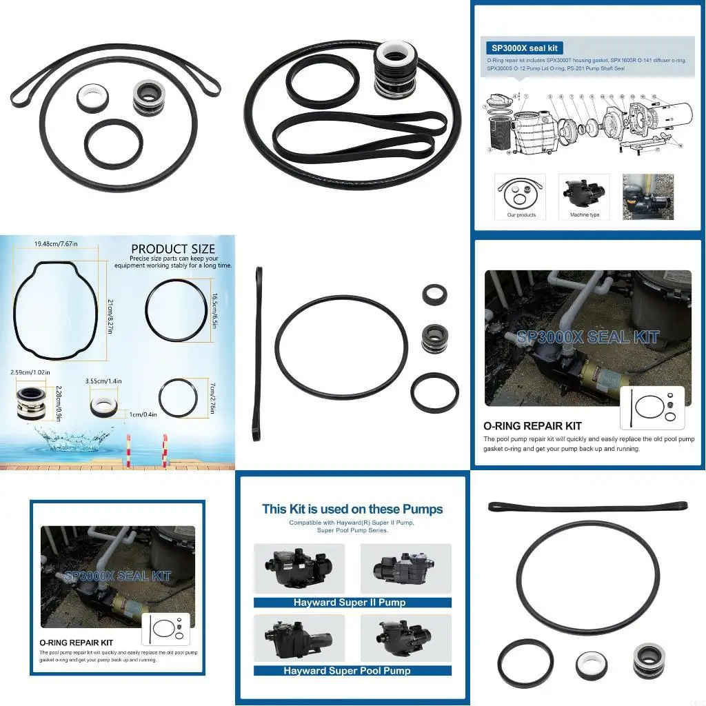 

Q81C Shaft Seal And O Rings Replacement SPX1600Z2 For Pool Maintenance