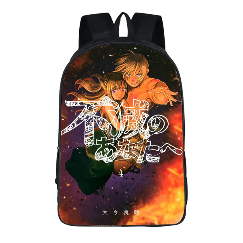 Cartoon Youthful to your eternity Student School Bags Notebook Backpacks 3D Printed Oxford Waterproof Boys/Girls Travel Bags