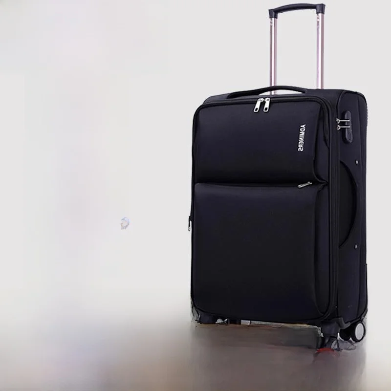 

Durable Ox Canvas Lage Bag Large Capaci Zipper Travel Suitcase with Universal Wheels for Men And Women Password Box