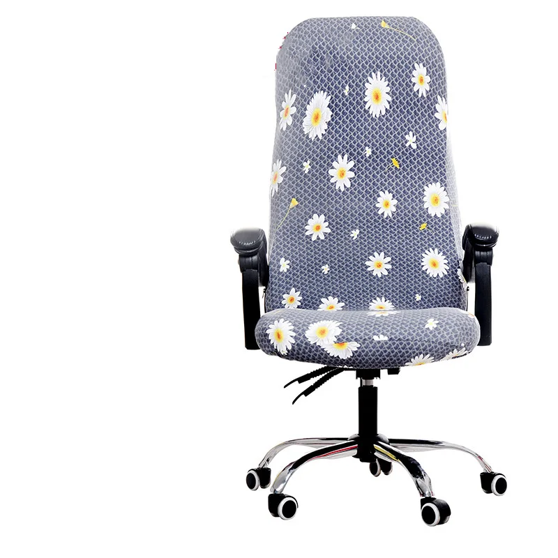 1PC High Elastic Office Chairs Protect Cover Dust-proof Chair Cover High Backrest Computer Rotating Chair Armchair Cover