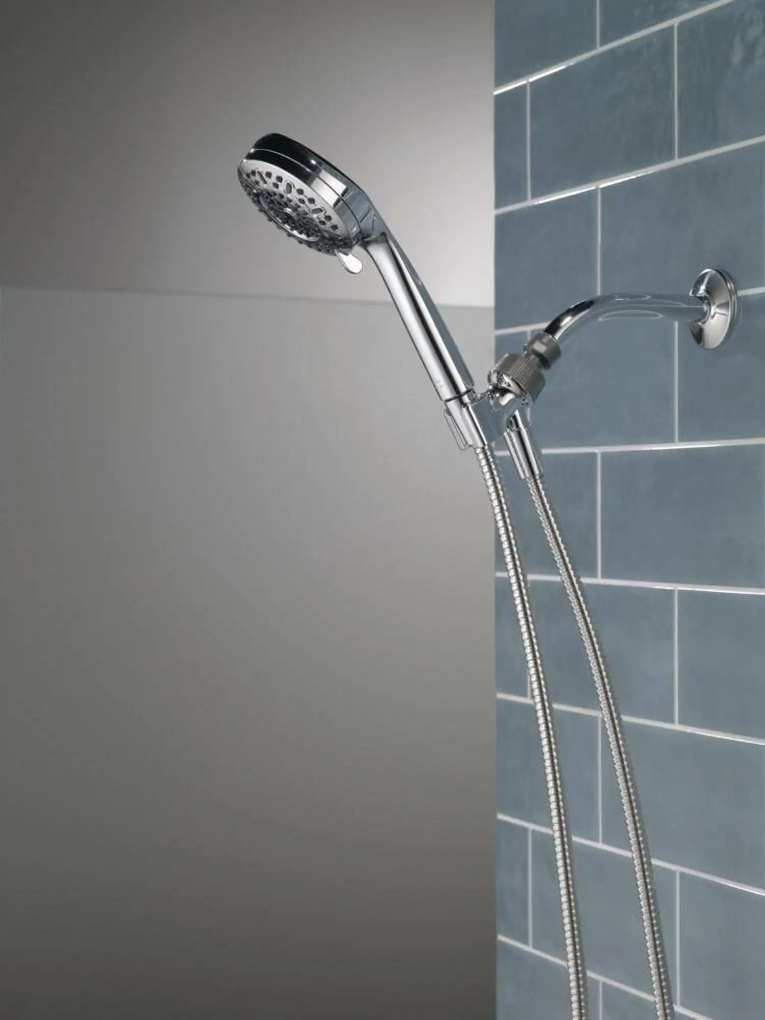 Universal Showering 8-Setting Hand Shower in Chrome Perfect for bathing yourself or your loved ones and pets