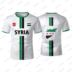Summer New Syria Football Jersey Women Men Sports T-shirts Street Soccer Uniforms Casual Syrian Flag Graphic Oversized Tops
